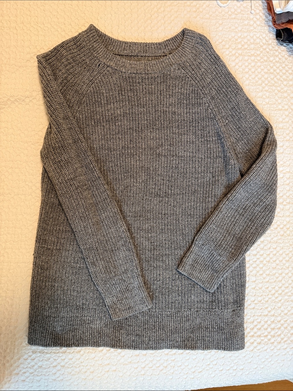 Roots Gray Crewneck Knit Sweater